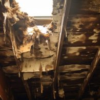 leaking hole in the roof